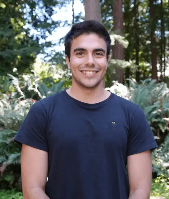 Young student smiling